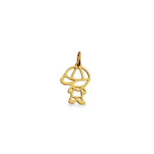 Pingente Menino Pequeno em Ouro Amarelo 18k