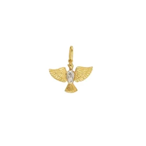 Pingente Divino Espirito Santo em Ouro Amarelo 18k