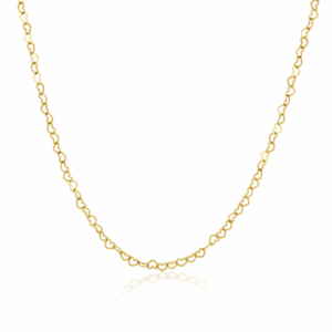 Corrente Coração de Ouro Amarelo 18k 40cm