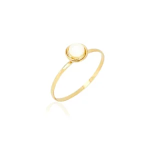 Anel Infantil de Ouro Amarelo