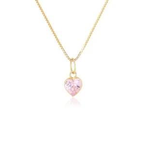 Pingente Coração Mini de Ouro Amarelo