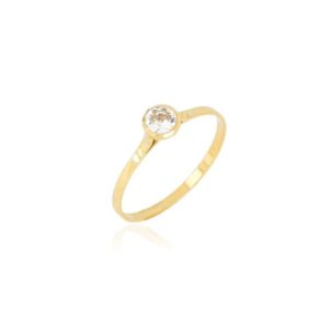 Anel Infantil de Ouro Amarelo